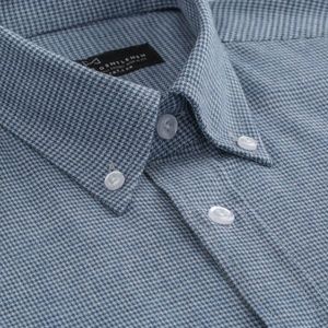 NEW Combatant Gentlemen Blue Houndstooth Shirt